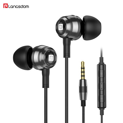 

Lan Shidun AM100 circle iron earphone in-ear mobile iron HiFi high quality cable remote control sports game noise reduction headset millet Huawei vivo Apple mobile phone karaoke universal gun black