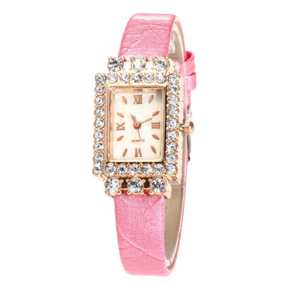 

Fashionable Business Souvenir Ladies Wristwatch Beautiful Simple Womens quartz watch Temperament Stainless hard clock 2018 D