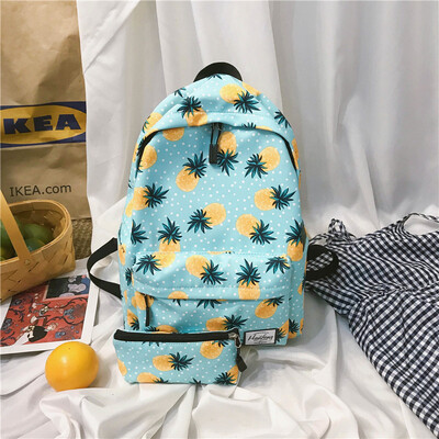 

Summer Girl Heart Bag Ins Korean Edition High School Students Backpack Sen Department Waterproof Nylon Shoulder Bag
