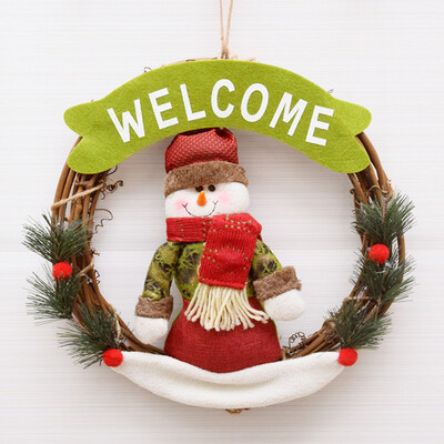

Tailored Christmas Decoration Wooden Ornaments Wreath Gift Window Table Simple Decoratio