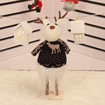 

〖Follure〗Retractable Christmas Santa Claus Snowman Deer Dolls Standing Figurine Tree