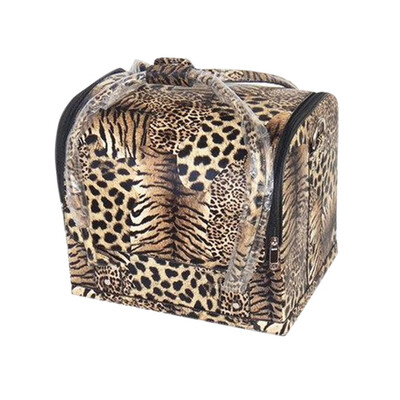 

〖Follure〗Personalized Fashion Portable Professional Makeup Leopard Cosmetic Case