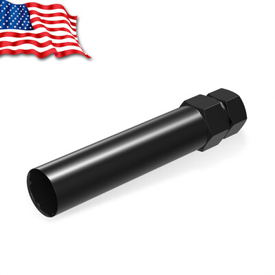 

1pc Black 6 Spline Drive Lug Nut Tuner Key Wheel Lock Tool 19mm 21mm 34" 1316"