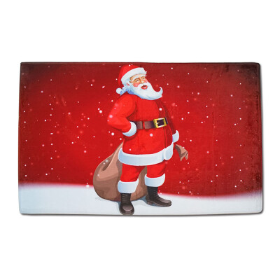 

Toponeto Christmas Floor Kitchen Door Bathroom Mat Indoor Bathtub Carpet Doormats Decor