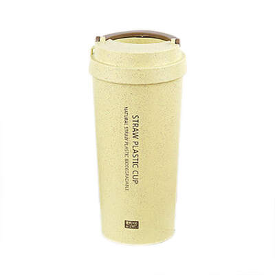 

Wheat Straw Thermos Insulated Double Layer Sport Thermo Water Bottle vacuum flasks Thermo mug for Car Water Bottles