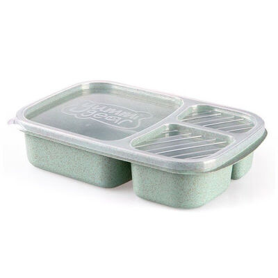 

Microwave Lunch Box Picnic Food Fruit Container With Compartments Storage Box