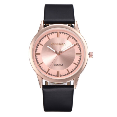 

Cassic Women Watches Rose Gold Dial Ladies Analog Quartz Wristwatch Design High Quality Leather Strap Clock Relogio Feminino