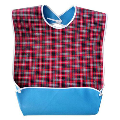 

〖Follure〗Waterproof Bib Adult Mealtime Cloth Protector Detachable Disability Aid Aprons