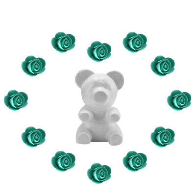 

Toponeto Foam Bear Modeling 200 Pcs Mini PE Foam Rose Flower for DIY Crafts Gifts