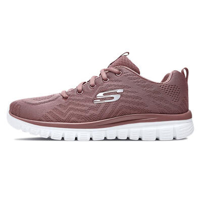 

Skechers casual running shoes womens LIFESTYLE series straps 12615-MVE pink 37