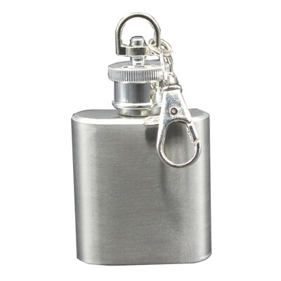 

Portable Key Chains Flask Small Flagon Stainless Steel Wine Jar Bottle Outdoor Drinker Supplies