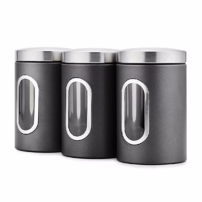 

3pcsset Food Storage Container Food Storage Set with Lids Grain Storage Tank with Transparent View Window Food Storage Box Food