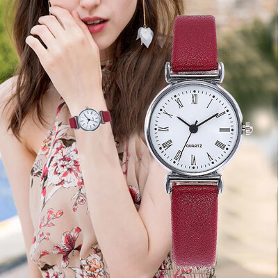 

RM Women Fashion Arabic Numerals Small Dial With Leather Quartz Watch