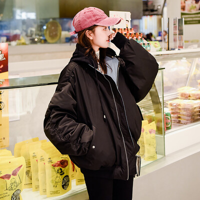 

Roseonmyhand Women Solid Casual Thicker Winter Warm Jacket Short Overcoat
