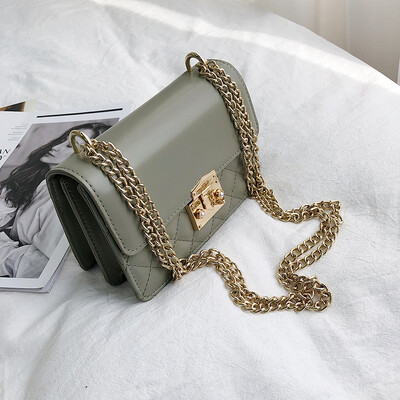 

Advanced sense of the sense of the texture bag Messenger bag female wild ins new 2019 fashion shoulder chain small square bag