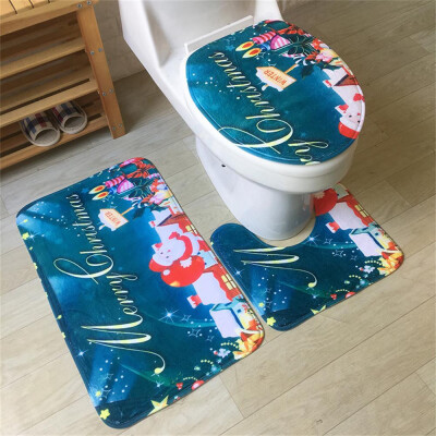 

Toponeto 3pcs Non-Slip Suction Grip Bath Mat Bathroom Kitchen Carpet Doormats Decor