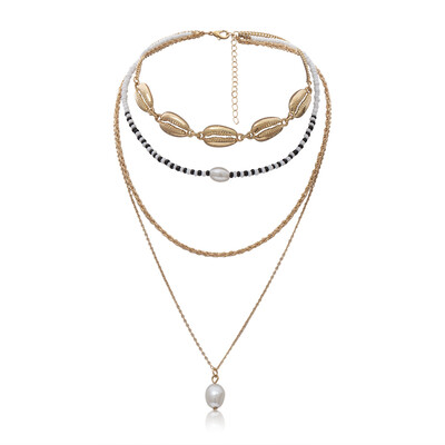 

Seed Beads Choker for Women Fashion Trendy 2019 Bohemian Summer Chic Bib Collier Femme Pearl Cowrie Shell Necklace