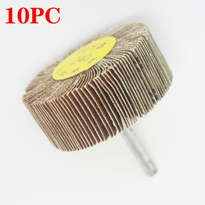

〖Follure〗Sanding Polishing Grind Wheel Disc 80 Grit Cylinder Handle Flap Abrasive