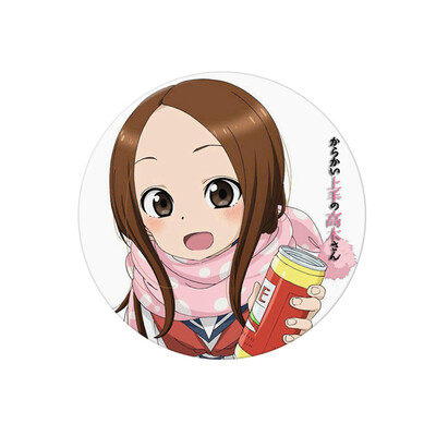 

Ailin Online Teasing Master Takagi-san Brooch 23 inch Japanese Anime Brooch Pin for Clothes Bags Caps&Pencil Cases