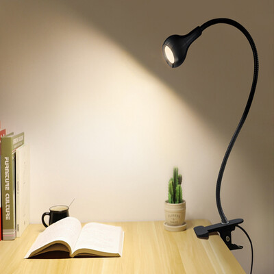 

〖Follure〗Flexible LED Table lamp USB Desk Holder Clip Bed Study Reading Book Feeding Bulb