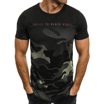 

Summer New Printing Mens Short-sleeved T-shirt Casual O-neck T-shirt Chic Fashion Mens Clothing Tees