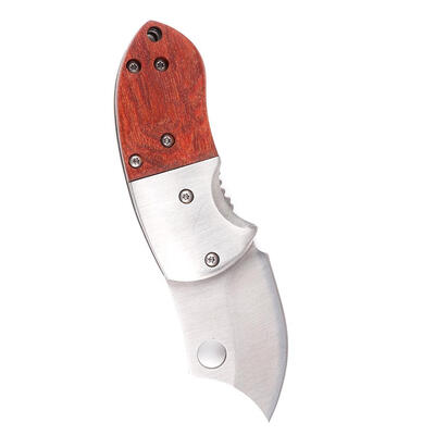 

Mini Pocket Knife EDC Stainless Steel Wood Handle Folding Knife Pipe Cutter
