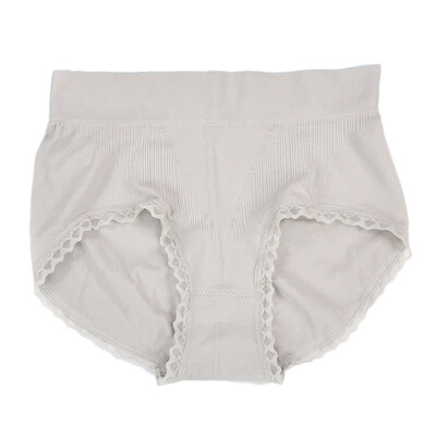 

Women Y-Front Briefs Lace Hip Lifting High Waist Breathable Elastic Underpants