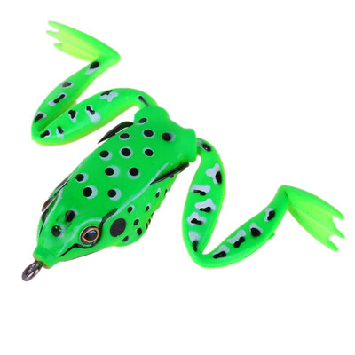 

2018 New 5CM Fishing Lure Frog Style Fishing Accessories Artificial Bait Whopper Plopper Easy Shiner Silicone Lure 1 pc