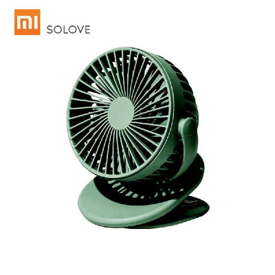 

Xiaomi SOLOVE Clip Fan F3 USB Mini Fan Flexible 360 Degree Rotation 3 Sppeeds Adjustable Handy Small Table Desk Desktop Cooling US