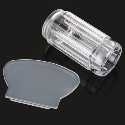 

Transparent Nail Art Manicure Set Clear Jelly Stamper Scraper Tool Polish Stamp Image Tool Kit