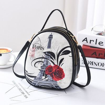 

Small backpack handbags new wave wild print shoulder Messenger bag multi-purpose student backpack