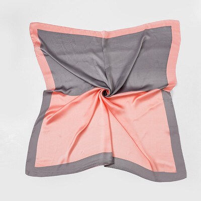 

Korean color matching square lattice wild square scarf hit color temperament silk scarf decorative scarf spring&summer sunscreen anti-UV
