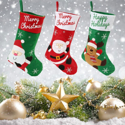 

New Christmas stockings Christmas decorations Elder elk Christmas gift bag candy bag pendant