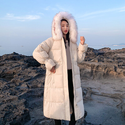 

Roseonmyhand Women Winter Warm Coat Hooded Thick Warm Loose Jacket Long Overcoat