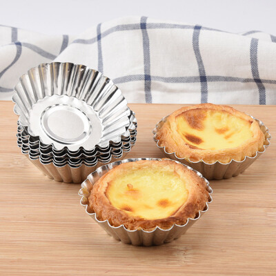 

Gobestart 20PCS Egg Tart Aluminum Cupcake Cake Cookie Lined Mold Mould Tin Baking Tool Hot