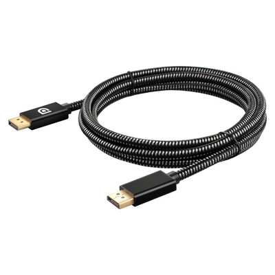 

Computer Laptop DisplayPort Cable 4K2K Resolution Male to Male DP Cord Aluminum Alloy Plug