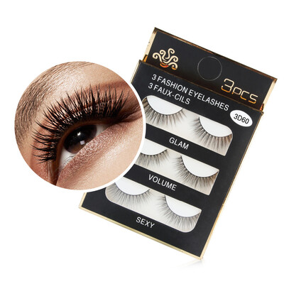 

〖Follure〗1 Box Luxury 3D False Lashes Fluffy Strip Eyelashes Long Natural Party