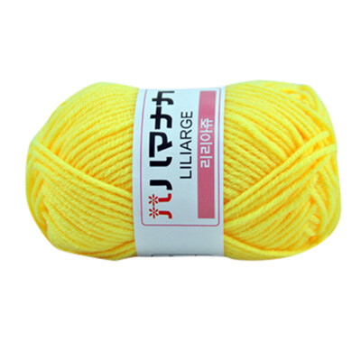 

Gobestart 1PC 25g Chunky Colorful Hand Milk Cotton Knitting Crochet Knitwear Wool A