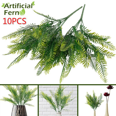 

2610PCS Artificial Plants Fern Leaves 7 Branches for Home Office Party Decoration