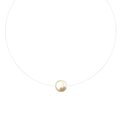 

Acrylic Pearl Necklace Pendants Choker Invisible Transparent Fishing Line Choker