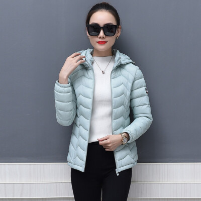 

Roseonmyhand Fashion Women Outerwear Long Sleeve Tops Solid Hooded Jackets Cotton-padded Coat