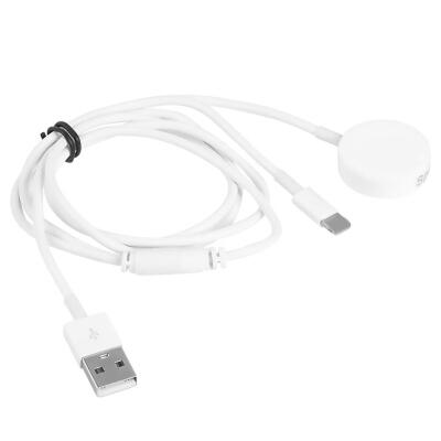 

2 in 1 Plastic Charging Cable Magnetic Charger Pad Dock for iWatch iPhone