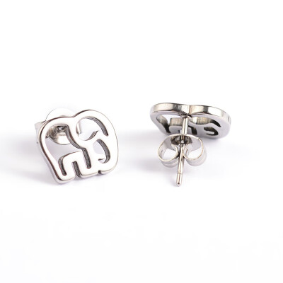 

Elephant 304 Stainless Steel Ear Studs Stainless Steel Color 9x105mm Pin 07mm