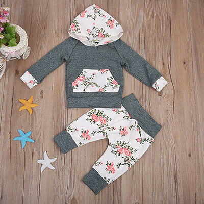 

2pcs Newborn Toddler Infant Baby Boy Girls Clothes T-shirt TopsPants Outfit Set
