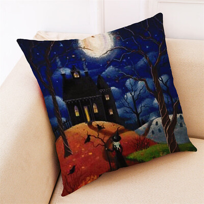 

〖Follure〗Home Decor Cushion Cover Happy Halloween Throw Pillowcase Pillow Covers