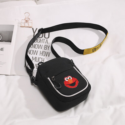 

Canvas bag lady summer ins jump Di cartoon small square bag leisure single shoulder slanting bag