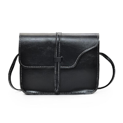 

New Vintage Women Crossbody Bag Flap Over Belt Front Messenger Shoulder Bag PU Leather Small Bag