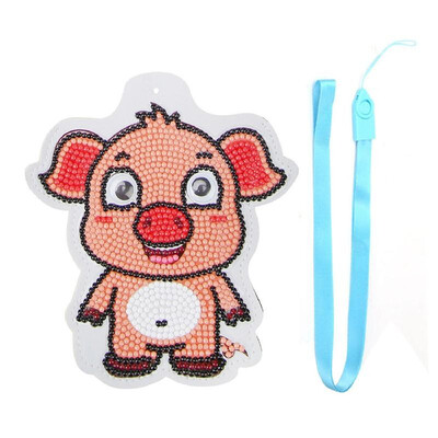 

DIY Diamond Painting Bus Card Hanging Bag ID Card Holder Set