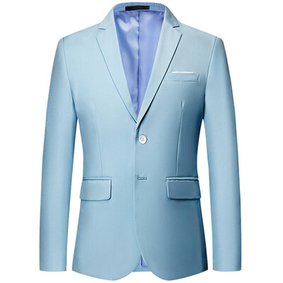 

Cloudstyle Mens Business Two Buttons Single Split Solid Color Single West 11638