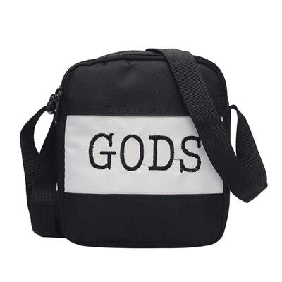 

Letter Print Sports Shoulder Messenger Handbags Unisex Canvas Crossbody Bag